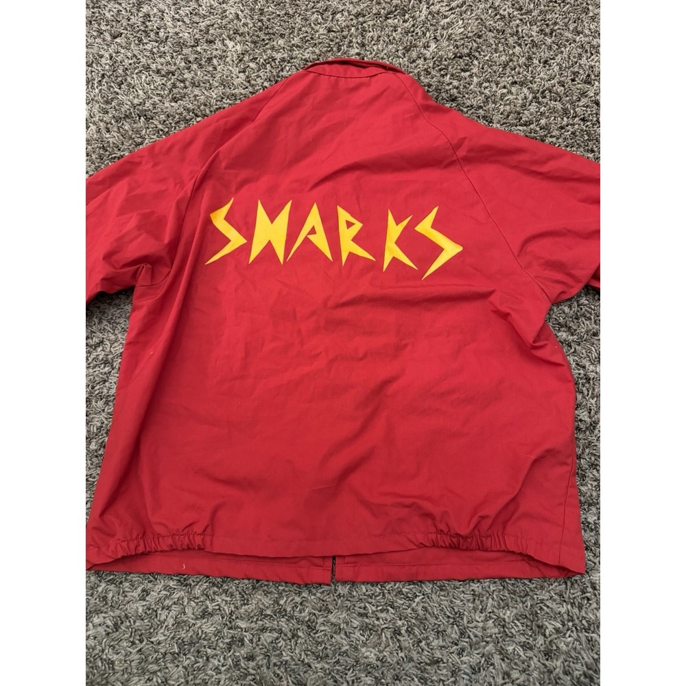 Vintage 80's King Louie Pro Fit Jacket Red "Snarks" Workwear USA Mens Size Large